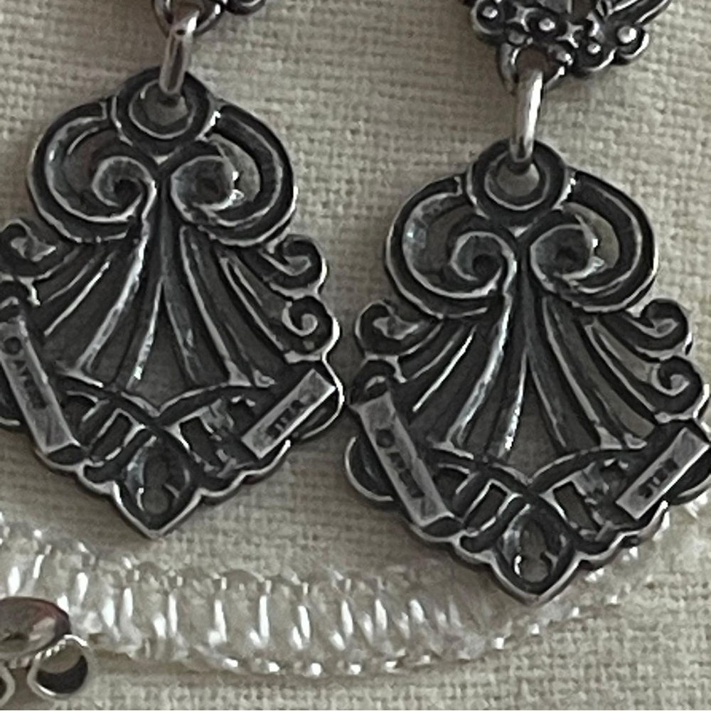 James Avery Retired Vintage Celeste dangle Ear posts - Picture 6 of 11